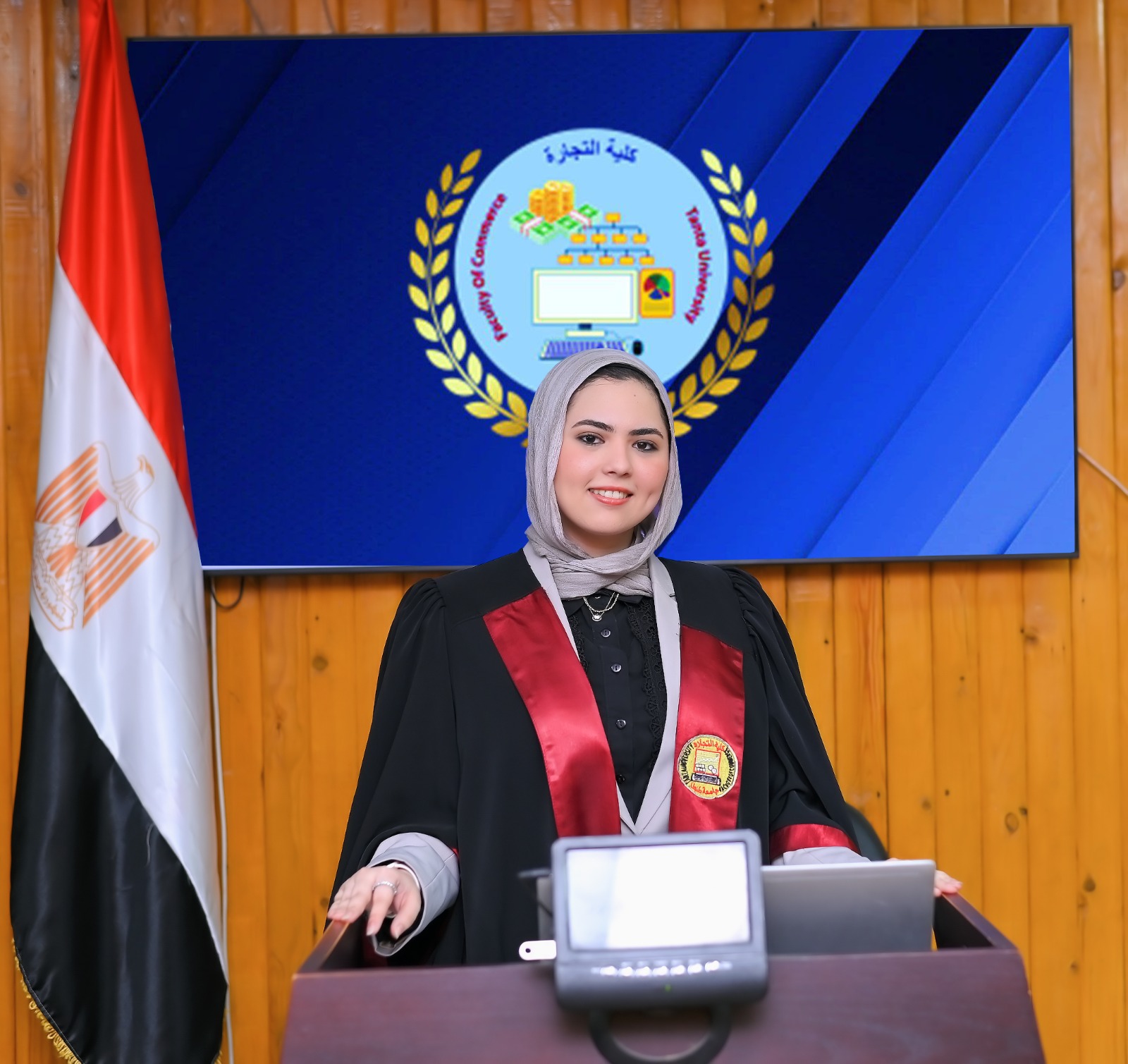 مناقشة مشروع البحث للماجستير المهني في إدارة الأعمال تخصص (التمويل والاستثمار لغة) للباحث : ساره رامى سعد الشناوى